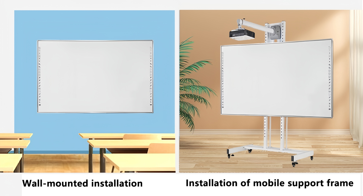 Installation of mobile support frame 83