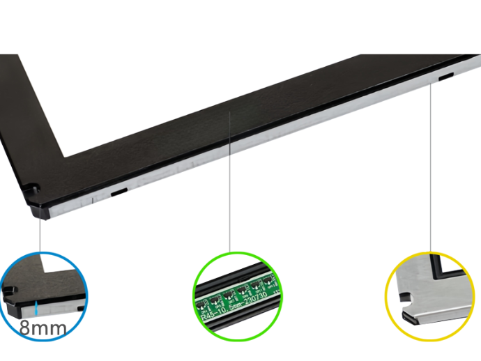 Waterproof infrared touch panels