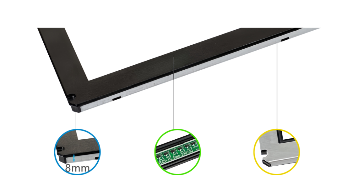 Waterproof infrared touch panels