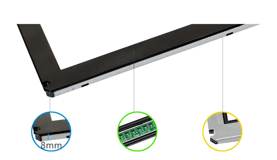 Waterproof infrared touch panels
