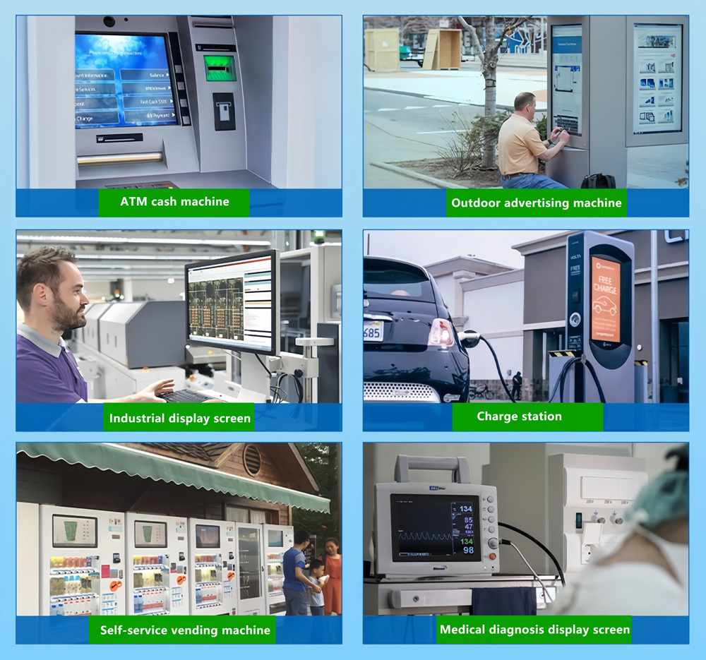 Application fields of touch panels