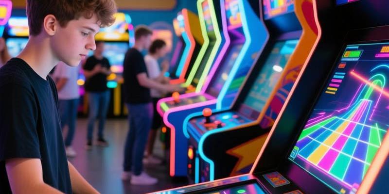 Touch screen game console